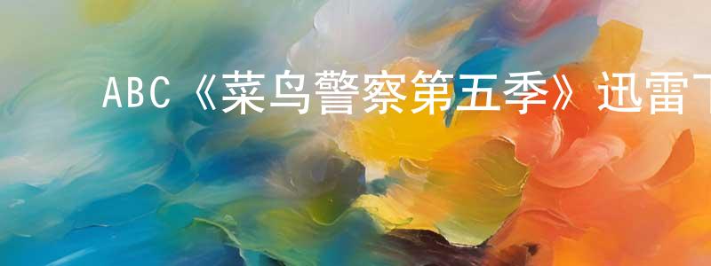 影视迷常有良的个人博客,ABC《菜鸟警察第五季》迅雷下载/在线观看/百度云-犯罪/历史载-美剧天堂